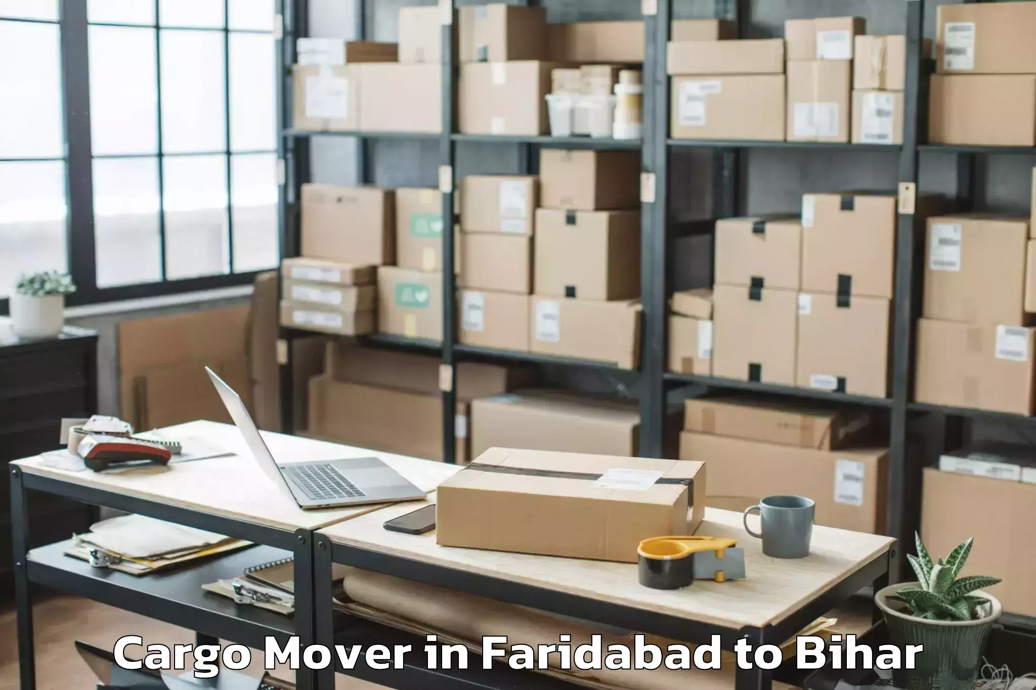 Book Faridabad to Taraiya Cargo Mover Online